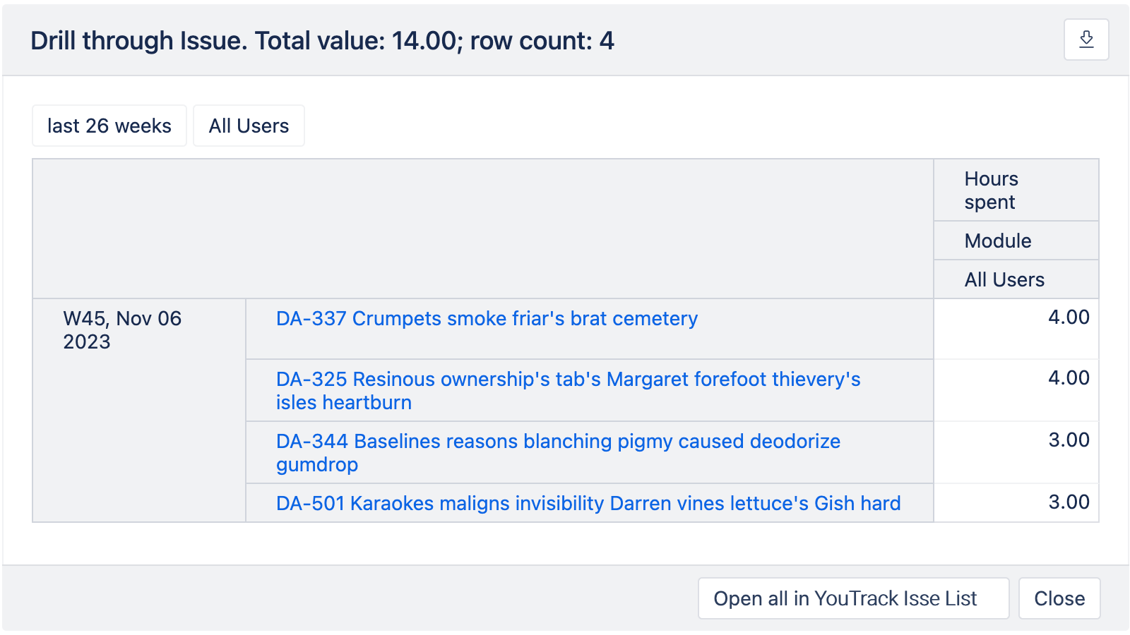Direct Links to YouTrack