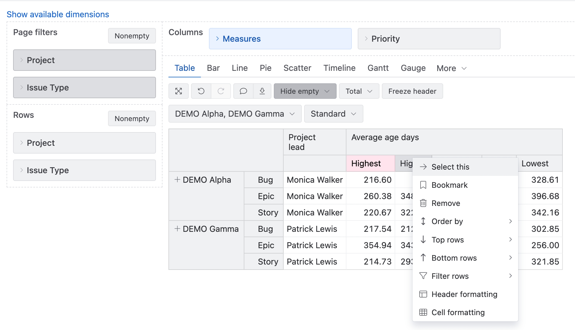 Build custom reports