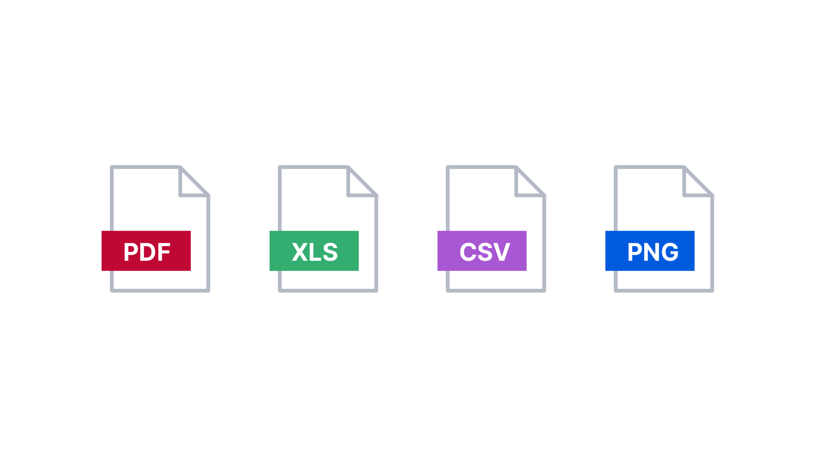 Export data to PDF, Excel, CSV